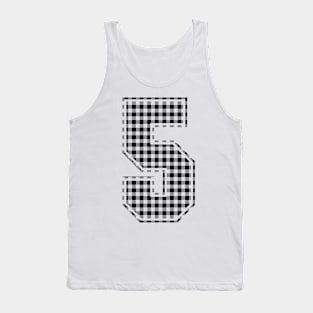 Plaid Number - 5 - Dark Tank Top